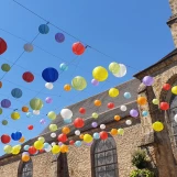 Ballons à l'église de Chevreuse