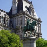 Paris; Hôtel de Ville: statue équestre d'Etienne MARCEL .